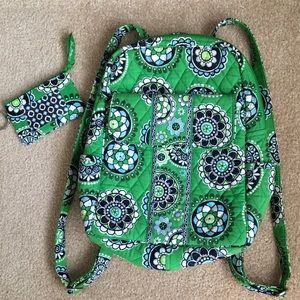 Matching Vera Bradley backpack and keychain